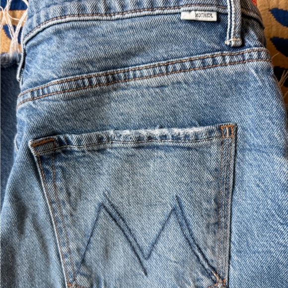 MOTHER Blue Flare Wide-Leg Jeans - Picture 8 of 8